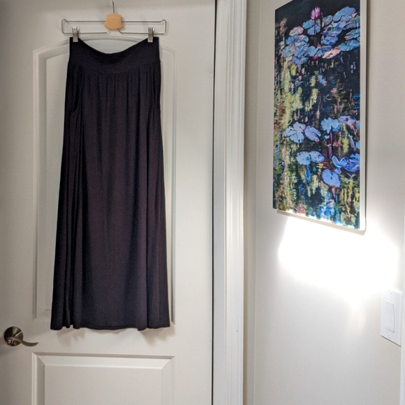 Style & Co Black Long Skirt Petite Small - Picture 3 of 7